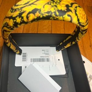 Preowned Baroque Print Versace Head Band worn only once for 4 hours